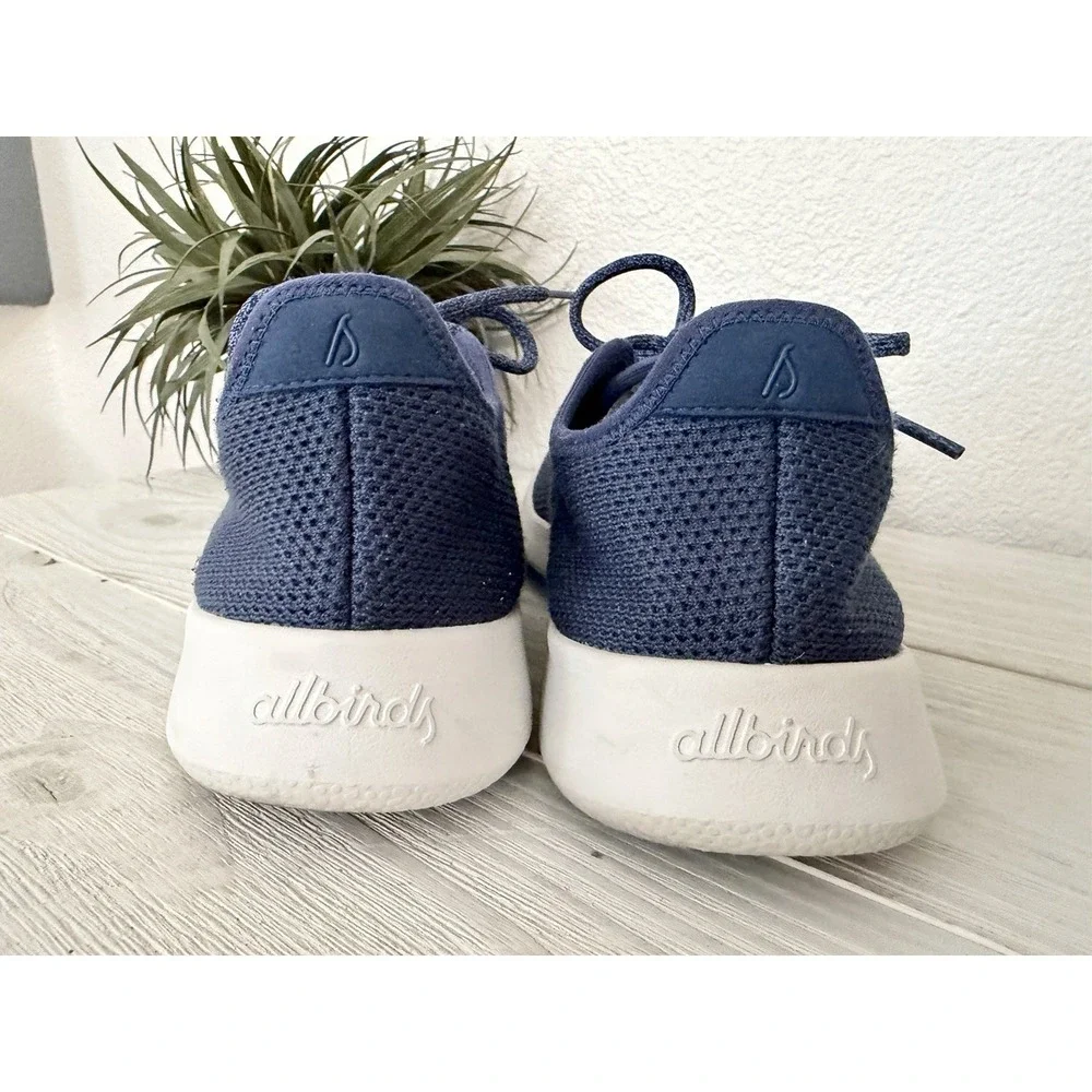 Allbirds Mens Tree Runner Size 10 Blue Sneaker Shoes Casual Comfort Eco Friendly